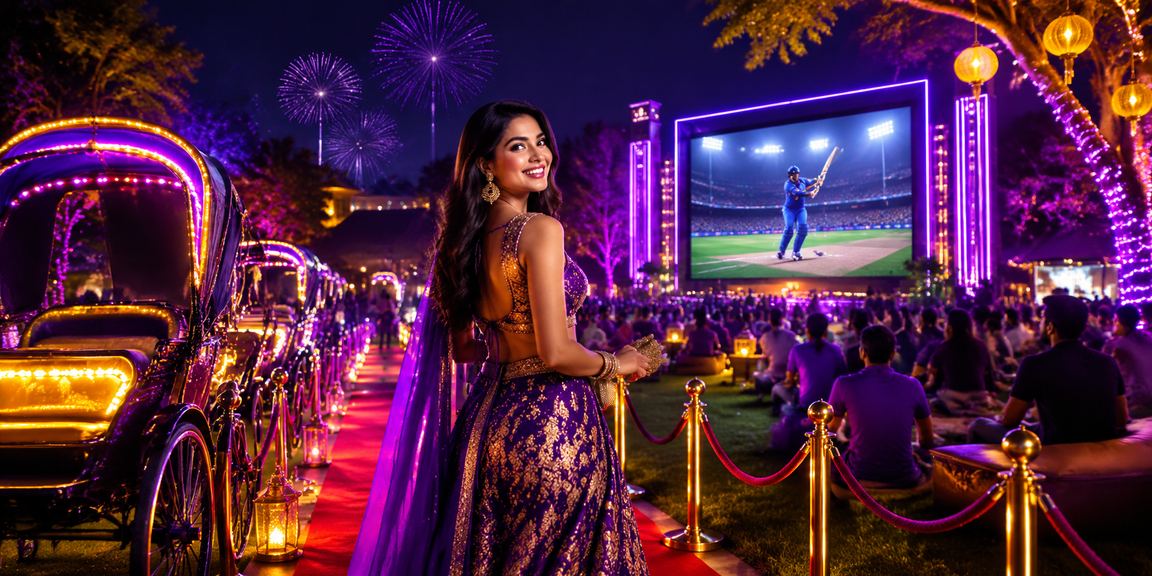 Cricket betting excitement under neon lights in Dhaka